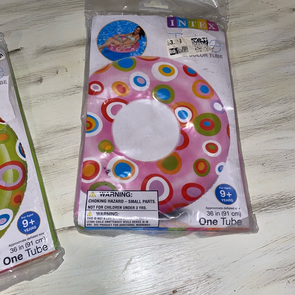 Intex Pink Polka Dot Inflatable Swim Tube